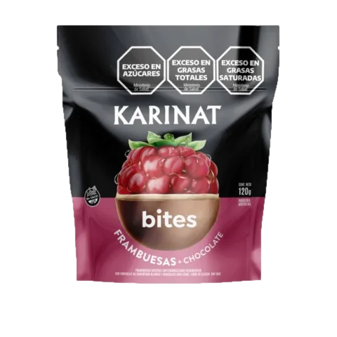 Paquete Karinat de frambuesas bañadas en chocolate
