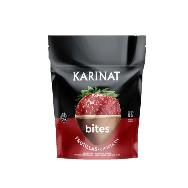 Paquete Karinat de frutillas bañadas en chocolate