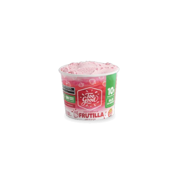 Pote de helado Too Good sabor Frutilla